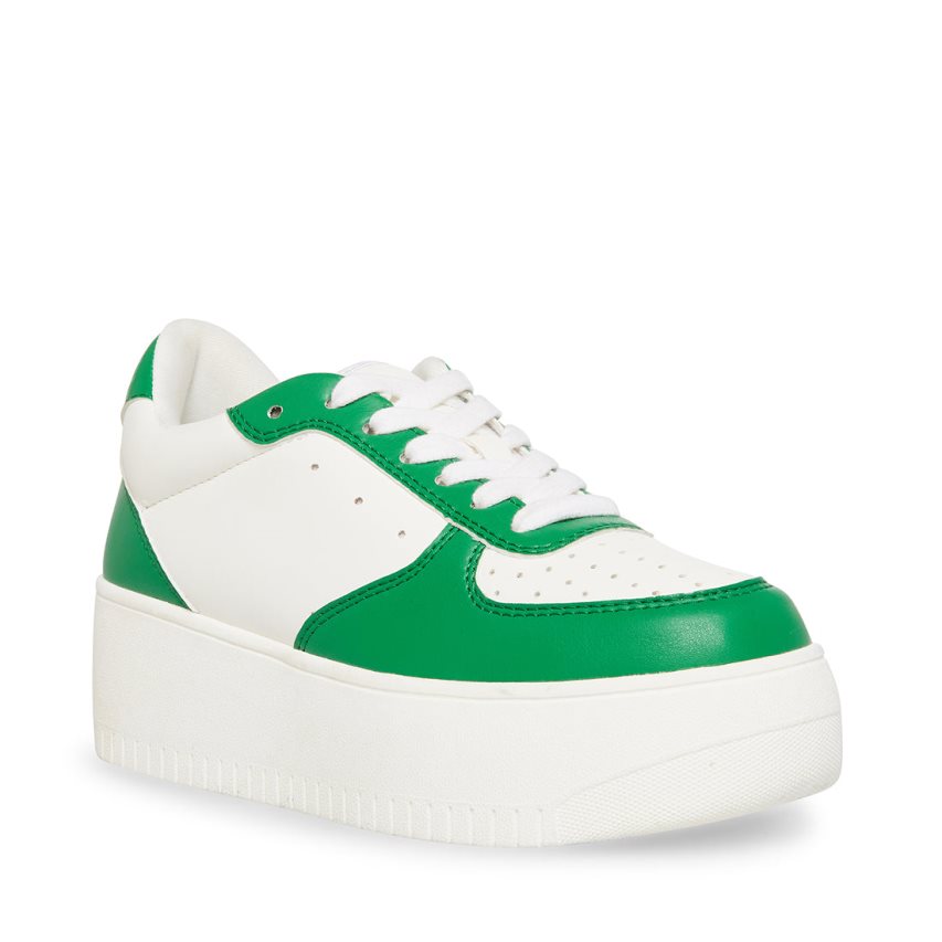 Zapatos Plataforma Steve Madden Rocket Mujer Blancas Verde | ES FP8193